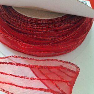 Christmas  ribbon wired VTG